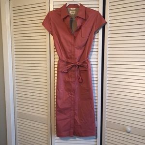 Talbot's Coral button up dress